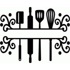 split kitchen utensils