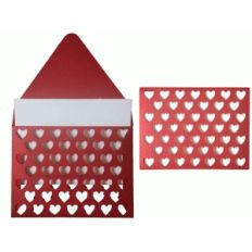 heart pattern envelope