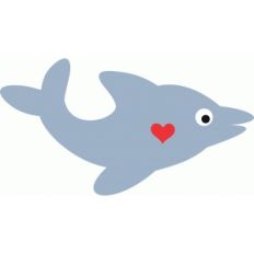 cute dolphin love