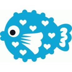 cute puffer fish love