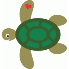 cute sea turtle love 2