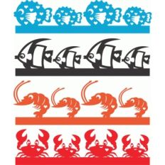 cute seafloor borders set