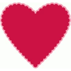 scalloped heart