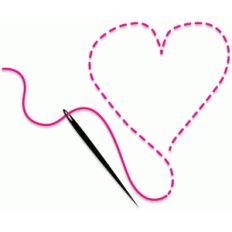 stitched heart