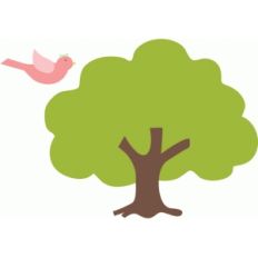 spring bird and tree
