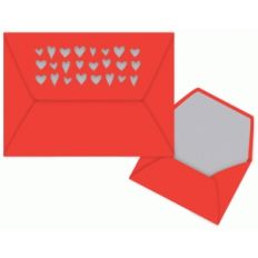 hearts envelope 5x7