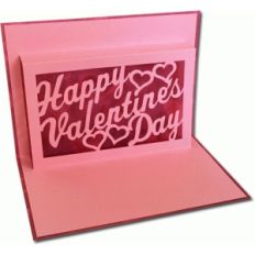 valentine's day frame pop-up card