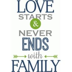 love starts with family phrase