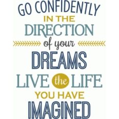 live the life you've imagined phrase