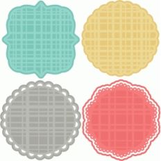 plaid doilies