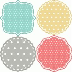 polka dot doilies