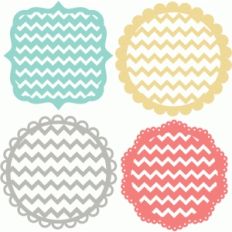 chevron doilies