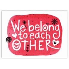 we belong together watercolor card