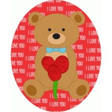 cute bear valentines day