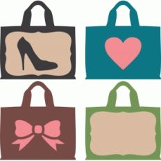 shopping bag gift tags