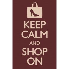 keep calm and shop on