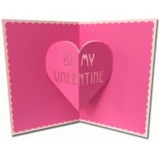 be my valentine pop-up card
