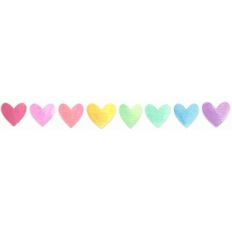 watercolor hearts mini multi