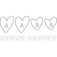heart sketch font