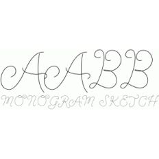 monogram sketch font