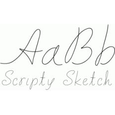 scripty sketch font