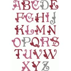 heart valentine alphabet