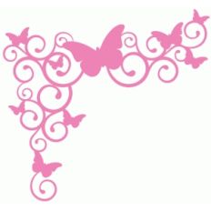 butterfly swirl corner