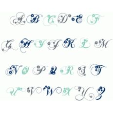cog fancy monogram alphabet