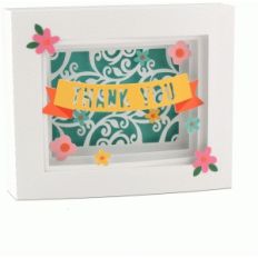 5x7 thank you shadow box card