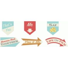 arrow photo tag embellishment