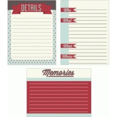 3" x 4" journal cards