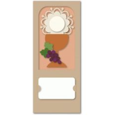 first communion chalice flat card