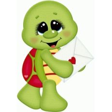 valentine turtle w envelope