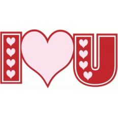 nested i "heart" you