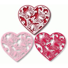 heart doily variations