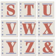 americana nested alphabet s-and