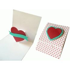 heart pop up matchbook