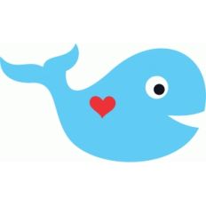 cute whale love