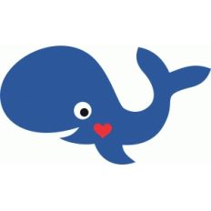 cute whale love 2
