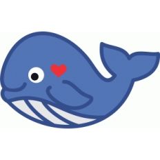 cute whale love 3