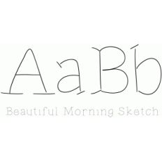 beautiful morning sketch font