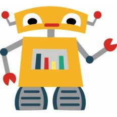 little yellow rolling robot
