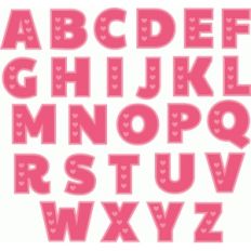 valentine letters uppercase