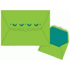 fringe edge flap envelope with liner