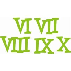 Roman numerals 6-10