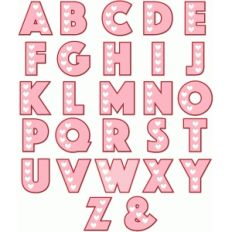 heart alphabet - printable!
