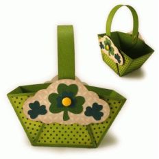 shamrocks trio mini favor basket
