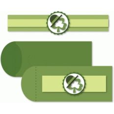 shamrock bottle cuff and gift cash envelope