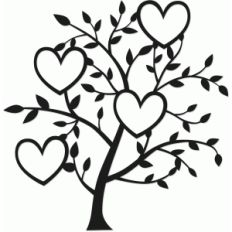 tree of four hearts