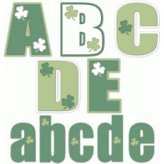 nested st. patrick's day alphabet